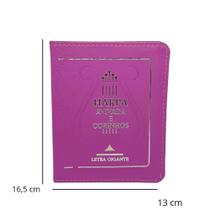 Harpa avivada e corinhos letra gigante tamanho médio capa lilás