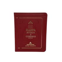 Harpa avivada e corinhos letra gigante tamanho médio capa vinho