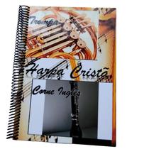 Harpa Cristã Capa Dura para Trompa, Cornê Inglês, Fá Maior, Clave de Sol, Primeira Voz Melodia.