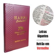 Harpa e Corinhos com Letras Gigantes com 774 Hinos e Cânticos de Louvor
