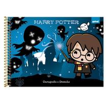 Harry Potter Caderno Cartografia e Desenho Capa Dura 48fls Spiral