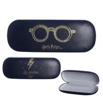 Harry Potter Estojo Porta Óculos Preto E Dourado Oficial Warner Bros - Zona Criativa