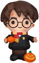 Harry Potter inflável com Pumpkin Gemmy Airblown Harry Potter inflável com Pumpkin Gemmy Airblown