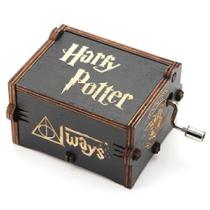 Harry Potter preto mecânico mão de madeira manivela caixa de música ( em - generic
