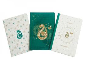 Harry potter: slytherin constellation sewn notebook collection - set of 3