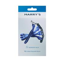 Harry's Barbeadores Descartáveis Lâmina Tripla Azul - pack 4