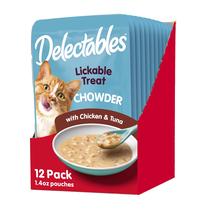 Hartz Delectables - Sopas para Gatos Molhadas de Frango e Atum (40ml x 12)