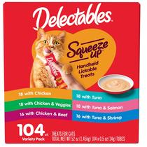 Hartz Delectables Squeeze-Up - Pacote com 104 Sachês de 15ml