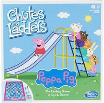 Hasbro Gaming Chutes e Ladders: Peppa Pig Edition Board Game para Crianças 3 e Up, para 2-4 Jogadores