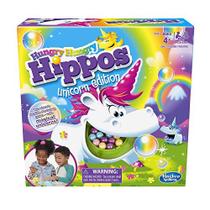 Hasbro Gaming Hungry Hungry Hippos Unicorn Edition Board Game Jogo pré-escolar para crianças de 4 anos ou mais Para 2 a 4 jogadores