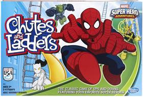 Hasbro Gaming Marvel Spider-Man Web Warriors Chutes &amp Ladders Game (Exclusivo da Amazon)