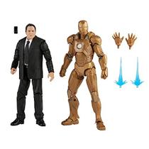 Hasbro Marvel Legends Series , Action Figure Toy 2-Pack Happy Hogan e Iron Man Mark 21, Infinity Saga Characters, Premium Design, 2 Figuras e 5 Acessórios, Multicolored (F0191)