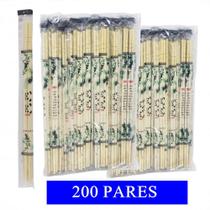 Hashi Bambu 200 Pares Para Sushi Sashimi Cozinha Oriental - GW