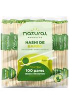 Hashi bambu 21cm natural c/ 100 pares Hashi bambu 21cm natural c/ 100 pares