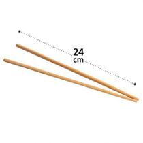 Hashi de Bambu kit com 10 Pares 24 CM Liso