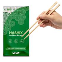 Hashi De Bambu Pacote Natural 100 Pares Descartável Baixa Absorção Medix