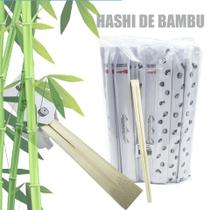 Hashi de bambu, tradicional em sache de papel, super forte com 50 unidades
