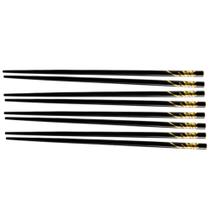 Hashi Japonês de Bambu Preto - 4 Pares