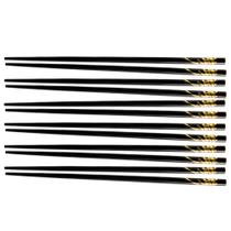 Hashi para Comida Japonesa de Bambu Preto - 6 Pares