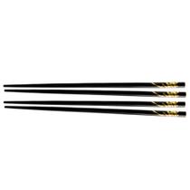 Hashi para Sushi Comida Japonesa de Bambu Preto - 2 Pares