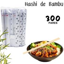 Hashi pauzinho japones 100 pares comida oriental 20cm de bambu natural