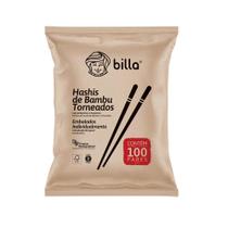 Hashis de Bambu 20cm - Pacote com 100 Pares Billa