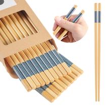 Hashis LOROTOCO de bambu reutilizáveis antiderrapantes 24 cm Hashis LOROTOCO de bambu reutilizáveis antiderrapantes 24 cm
