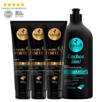 Haskell 3 Leave In Cavalo Forte + Leave In Cachos Sim 500ml