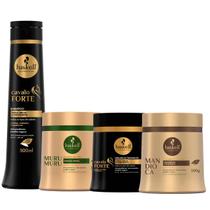 Haskell 3 Máscaras De Hidratação + Shampoo Cavalo Forte 500ml