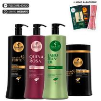 Haskell 3 Shampoos De 1 Litro + Máscara Cavalo Forte 900g