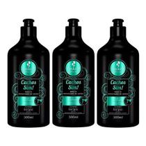 Haskell Cachos Sim Creme Para Definição E Pentear 3x500ml