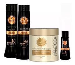 Haskell Cavalo Forte 3 Itens Crescimento + Mandioca Brilho G