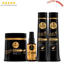 Haskell Cavalo Forte 500g Shamp Cond Máscara Reparador Ponta
