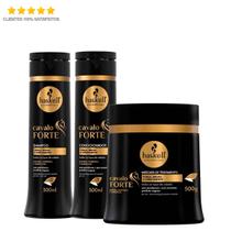 Haskell Cavalo Forte Kit Crescimento 3 Itens (Shampoo e Cond 300ml + Máscara 500g) Haskell Cavalo Forte Kit Crescimento 3 Itens (Shampoo e Cond 300ml + Máscara 500g)