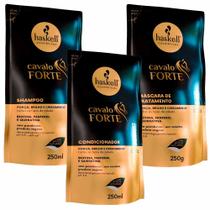 Haskell Cavalo Forte Kit Refil Shampoo + Condicionador + Máscara