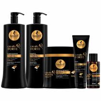 Haskell Cavalo Forte Kit Shampoo + Condicionador + Máscara + Leave-In + Complexo Fortalecedor