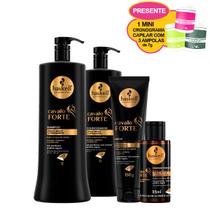 Haskell Cavalo Forte Shampoo Cond 1 Litro + Leave E Complexo (Ganhe 1 Mini Cronograma)