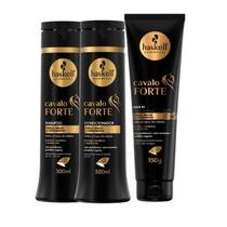 Haskell Cavalo Forte Shampoo + Condicionador 300ml + Leave In 150ml