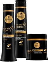 Haskell Cosméticos Cavalo Forte 500ml Shampoo Cond. Máscara