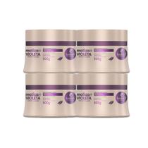 Haskell Cosméticos Combo 4 Máscaras Matizadora Extend Color