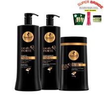Haskell Cosméticos Kit Cavalo Forte 3 Produtos 1 Litro