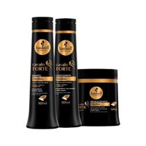 Haskell Cosméticos Kit Cavalo Forte 500ml Xampu Cond Máscara