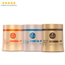 Haskell Cosméticos Kit Cronograma Máscara Tut Bend Mand 500g