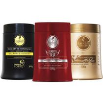 Haskell Cosméticos Kit Hidratação Reparação 3 Etapas 500g Haskell Cosméticos Kit Hidratação Reparação 3 Etapas 500g
