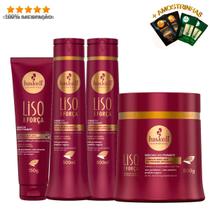 Haskell Cosméticos Kit Liso Com Força Completo G Haskell Cosméticos Kit Liso Com Força Completo G