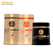 Haskell Cosméticos Kit Mascaras Cavalo G Tutano Mandioca 900g