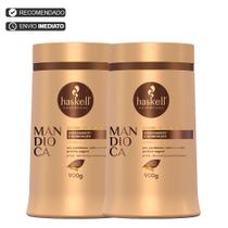 Haskell Cosméticos Kit Máscaras Mandioca 900g Banho De Brilho