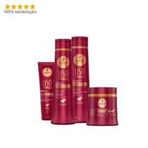 Haskell Cosméticos Liso Com Força Completo 500ml 4 Itens