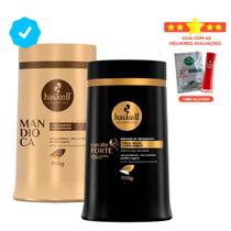 Haskell Cosméticos Máscaras Cavalo Forte 900g + Mandioca 900g Haskell Cosméticos Máscaras Cavalo Forte 900g + Mandioca 900g