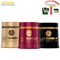 Haskell Cosméticos Máscaras Cavalo Forte Liso Mandioca 500g